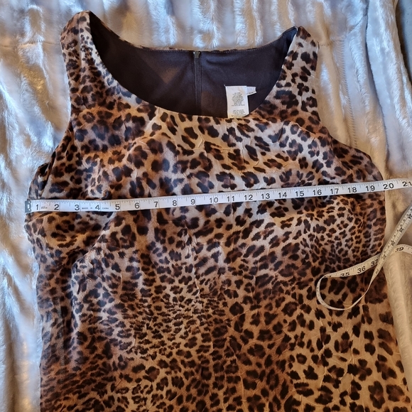 NWT Db Collection Sleeveless Leopard Dress With Short Sleeved Blazer. - Picture 12 of 16